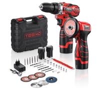 TEENO Kit taladro percutor y amoladora angular inalámbrica 16,8 V