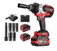 TEENO - Llave de impacto, inalámbrica (Dos Baterías, 1300NM)