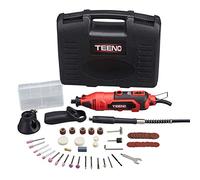 TEENO Multiherramienta 135W, Juego de 1 herramienta y 80 accesorios, Mini amoladora eléctrica 10.000 a 33.000 rpm, Herramienta Rotativa con velocidad variable para grabar, cortar, taladrar