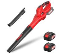 TEENO Soplador de Hojas, 6 Velocidades Regulable, MAX 210 km/h | 2x4,0Ah Baterías, Compatible con baterías Makita, Soplador de Hojas Bateria, Para Jardín, Hogar y Uso Profesional