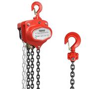 TEENO VT Polipasto manual de cadena - Capacidad de elevación 2 toneladas, altura de elevación 6 metros, freno de doble trinquete actualizado, cadena de acero Manganeso G80 - para todas tus necesidades