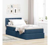 Teenpull Azul Storage Bed with Mattress and headboard, 90 x 190 cm Bed Frame, Metal Structure, Hydraulic Lift, upholstered headboard, Bedroom Base, Space Saving for Indoor Use, Single Sleeper