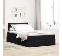 Teenpull Black Velvet Storage Bed 120 x 200 cm with Hydraulic Lift, Slatted Base, Headboard, Mattress Included, Metal Frame, Space Saving Canape for Bedroom, Rest and Daily Use