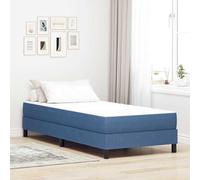 Teenpull Blue upholstered Bed Mattress, 90 x 190 cm, Polyester Fabric, Pocket Springs, Durable Single Size for Bedroom, Home, Guest Room, Modern Rest Support, Easy Care, 20 cm Profile
