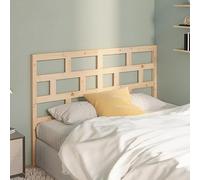 Teenpull Cabecero 141 x 4 x 100 cm Madera maciza de pino sin tratar, aspecto rústico, para cama de matrimonio, dormitorio, diseño sencillo