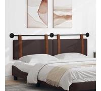 Teenpull Cabecero colgante marrón oscuro de poliuretano antiguo con acolchado suave 190 x 55 x 5 cm moderno panel de pared para dormitorio, habitación de invitados y dormitorio juvenil