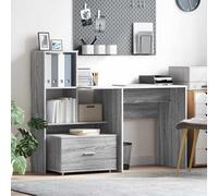 Teenpull Cajonera con ruedas, Sonoma gris, 55 x 45 x 31 cm, contenedor compacto con ruedas, armario auxiliar moderno para oficina, dormitorio, salón, mueble versátil