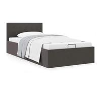 Teenpull Cama canapé hidráulica con Almacenamiento en Tela Gris Oscuro para Dormitorio de 100x200 cm Estructura abatible Soporte de lámina y cabecero Resistente Ideal para Descanso y Dormir en hogar