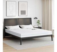 Teenpull Colchón de espuma blanca de 200 x 200 cm, tejido jacquard, diseño de 7 zonas, resistencia media, espuma viscoelástica para una comodidad óptima para dormir, duradero