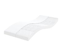 Teenpull Colchón de espuma blanco 100 x 200 cm, 7 zonas H20 ILD, soporte corporal para una comodidad óptima para dormir, fácil de limpiar con funda extraíble