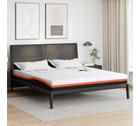 Teenpull Colchón de espuma viscoelástica de gel, 200 x 200 x 20 cm, tejido jacquard blanco y negro, resistencia media, regula la temperatura, duradero para dormitorio