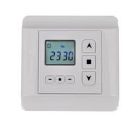 Teenpull Controlador para persianas enrollables con temporizador de 24 horas de programación de 7 días, suministro de energía de 230 V, compatible con motores tubulares, interruptor de control para
