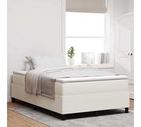 Teenpull Cream Corduroy Platform Bed Frame 120 x 190 cm, Solid Pine and Engineered Wood, Slatted Support, Modern Bedroom Base for Daily Rest, Two Person Use, Easy Assembly