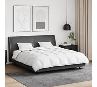 Teenpull Edredón de invierno con almohada de 3 piezas de plumas blancas, 200 x 220 cm, transpirable, agradable para la piel, con funda de almohada y funda de edredón, juego para dormitorio, habitación
