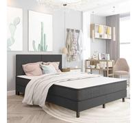 Teenpull Estructura de Cama Box Spring sin colchón Gris 180x200 cm con Base de Listones y tapizado Resistente para dormitorios de Adulto Infantil y Juvenil Que Busca funcionalidad y Estilo