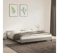 Teenpull Estructura de Cama con cabecero en Terciopelo Gris Claro para colchón de 160x200 cm Cama Soporte Plataforma Nido abatible hogar Dormitorio Descanso Juvenil Adulto Infantil