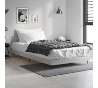 Teenpull Estructura de Cama de Madera de ingeniería Gris Sonoma 90x190 cm para Dormitorio, Soporte Resistente, Base de colchón, Cama Nido abatible, fácil Montaje y