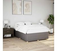 Teenpull Estructura de Cama Gris Taupe 140x190 cm con Soporte de láminas y Patas robustas para dormitorios Juveniles Adultos e Infantiles, fácil de Montar, Ideal para Descansar y Ahorrar Espacio