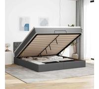 Teenpull Estructura de Cama otomana con cabecero Gris Oscuro para Dormitorio con colchón de muelles ensacados y Amplio Almacenamiento bajo la Cama Soporte elevable para Dormir y Descansar en hogar