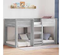 Teenpull Gray Sonoma Kids Bunk Bed 75 x 190 cm Engineered Wood Frame with slats, Space Saving Structure for Bedroom, Durable Sleep Support for Children, Easy Clean Surface