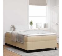 Teenpull Grey Corduroy Box Spring Bed Base 120 x 190 cm with Pocket Spring Mattress, Wooden Frame, Fixed Slats, Medium Firm Support for Bedroom Comfort and Interior Style