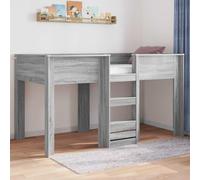Teenpull Gris Sonoma Bunk Bed for Kids 90 x 200 cm, Engineered Wood Frame, Durable Double Sleeper for Small Rooms, Space Saving Bedroom Solution, Easy Assembly
