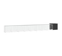 Teenpull Jaula para pollos de acero galvanizado, color antracita, 900 x 91 x 100 cm, con 7 jaulas de expansión para animales pequeños como conejos, cobayas, conejos, resistente a la intemperie, para