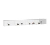 Teenpull Jaula para pollos de acero galvanizado gris, 800 x 91 x 100 cm, con 6 jaulas de expansión, jaula estable para roedores como recinto al aire libre para conejos, cobayas, conejos