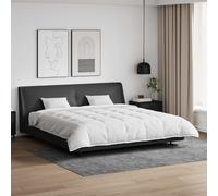 Teenpull Juego de edredones con almohada, 3 piezas, plumas blancas, tacto suave, 240 x 220 cm, con 2 fundas de almohada, ropa de cama transpirable para dormitorio, hotel o casa