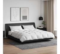 Teenpull Juego de edredones con almohada de 3 piezas de plumas blancas de plumas de 200 x 220 cm, transpirables, hipoalergénicas, para dormitorio, habitación de invitados, habitación de los niños