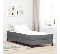 Teenpull Light Gray Bed Mattress with Mattress, 80 x 200 cm Fabric, Polyester Upholstery, Pocket Springs, Support for Bedroom, Sleeping Comfort, Home Use and Space Saving