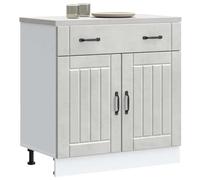 Teenpull Lucca - Armario bajo de cocina (madera, 80 x 46 x 81,5 cm, con patas ajustables, versátil como reserva, buffet o aparador para la cocina)