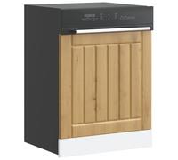 Teenpull Lucca Artisan-Oak - Tapa para lavavajillas (60 x 1,5 x 67 cm, protección robusta para lavavajillas, resistente a la humedad y fácil de limpiar, ideal como complemento de armario de cocina)