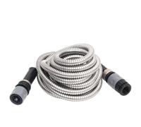 Teenpull Manguera de jardín de acero inoxidable con boquilla de pulverización de 30 m, resistente al agua, flexible, resistente a los pliegues, para riego, jardín, terraza, balcón, limpieza, robusta