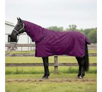 Teenpull Manta para caballo, color verde oscuro y negro, 125 cm, poliéster, impermeable, transpirable, con cierre ajustable en el pecho y correa abdominal para transporte de pastos y equitación