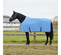 Teenpull Manta para caballos Aqua de poliéster resistente, 145 cm, con cierre ajustable en el pecho y correa cruzada, transpirable, impermeable, ideal como manta de invierno