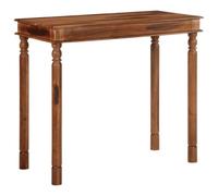 Teenpull Mesa de bar 120 x 60 x 107 cm, madera maciza de acacia, color miel, robusta mesa alta para cocina, salón, comedor, muebles elegantes