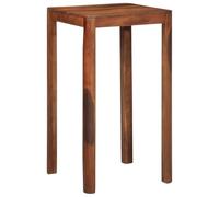 Teenpull Mesa de bar 60 x 60 x 107 cm, madera maciza de acacia, lacada en color miel, robusta mesa alta para cocina y comedor