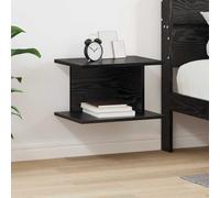 Teenpull Mesita de noche con aspecto de roble negro de madera de 40 x 30 x 25 cm con espacio de almacenamiento, mesa auxiliar y estante para dormitorio, salón, habitación infantil, solución compacta