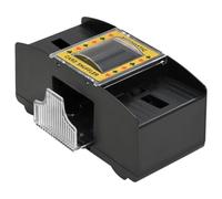Teenpull Mezclador automático de cartas negro plástico 20,5 x 11 x 10 cm para 2 barajas juego de cartas póker Texas Holdem Casino Juego de mesa Fiesta Noche