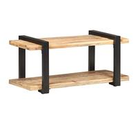 Teenpull Mueble de TV de madera de mango rugoso, 90 x 40 x 40 cm, estilo industrial, para sala de estar, dormitorio, armario bajo resistente, centro de entretenimiento