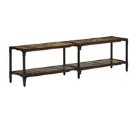 Teenpull Mueble para TV de 150 x 30 x 41 cm, madera maciza con recubrimiento en polvo, hierro pulverizado, estilo vintage, respetuoso con el medio ambiente, para salón y dormitorio, diseño rústico