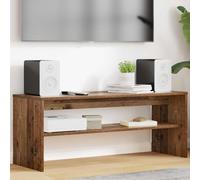 Teenpull Mueble para TV de madera de 100 x 35 x 40 cm con estante, mueble bajo y tablero multimedia para salón, cine en casa y almacenamiento HiFi, cómoda y aparador con estante y gestión de cables