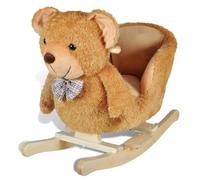 Teenpull Oso de peluche de peluche, 60 x 32 x 54 cm, columpio para bebé con acolchado, soporta hasta 25 kg, ideal para niños pequeños a partir de 12 meses