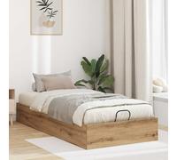 Teenpull Ottoman Bed Frame in Artisan Oak for 90 x 190 cm Mattress, Gas Lift Storage Bed Base, Easy Assembly, Modern Bedroom Platform Support, Indoor Use, 240 kg Load Capacity
