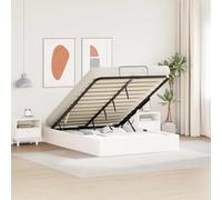 Teenpull Ottoman Bed Frame with Storage 160 x 200 cm, Pine Wood Platform Base, Gas Lift Storage, no Box Spring Needed, Modern Bedroom Frame for Adult and Guest Rooms, Easy Assembly, Space Saving