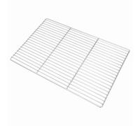 Teenpull Parrilla plateada de acero inoxidable, 60 x 40 cm, rectangular, para jardín, terraza, balcón, exterior, camping, con conducción robusta del calor y fácil limpieza, ideal para accesorios de