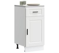 Teenpull Porto - Armario bajo de cocina (madera, 40 x 46 x 81,5 cm, con puertas para vajilla, ollas, despensa, buffet para cocina, patas ajustables, fácil de limpiar