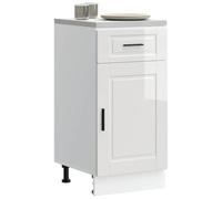 Teenpull Porto - Armario para debajo de la cocina, 40 x 46 x 81,5 cm, color blanco brillante