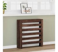 Teenpull Revestimiento para radiadores con aspecto de roble, material de madera, 78 x 20 x 82 cm, con diseño de lamas, práctico estante para salón y baño, duradero, fácil de limpiar